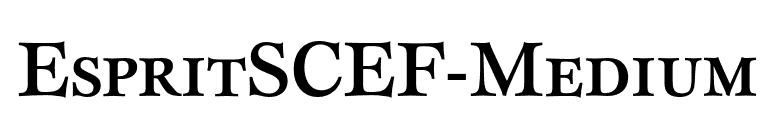 EspritSCEF-Medium font preview