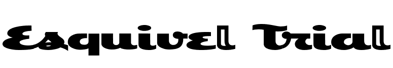 Esquivel Trial font preview