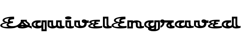 EsquivelEngraved font preview