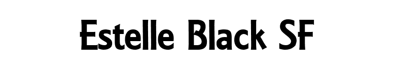 Estelle Black SF font preview