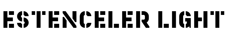 Estenceler Light font preview