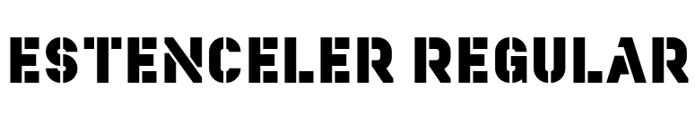 Estenceler Regular font preview