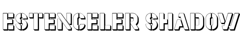 Estenceler Shadow font preview