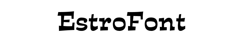 EstroFont font preview