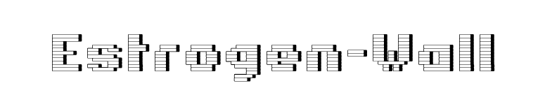 Estrogen-Wall font preview