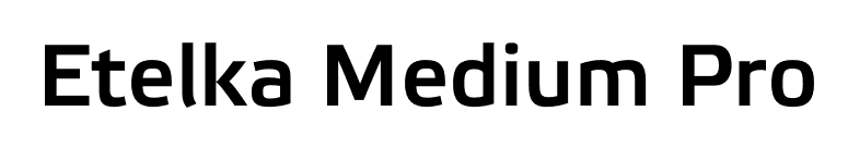 Etelka Medium Pro font preview