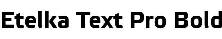 Etelka Text Pro Bold font preview