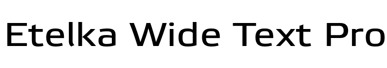 Etelka Wide Text Pro font preview