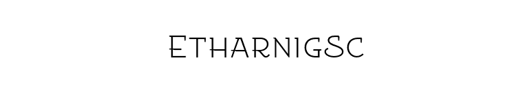 EtharnigSc font preview