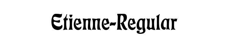 Etienne-Regular font preview