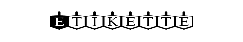 Etikette font preview
