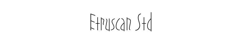 Etruscan Std font preview