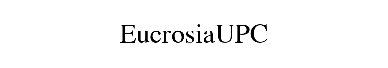 EucrosiaUPC font preview