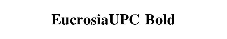 EucrosiaUPC Bold font preview