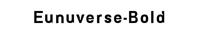 Eunuverse-Bold font preview