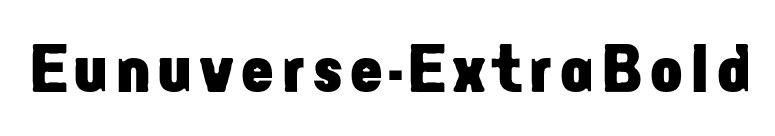 Eunuverse-ExtraBold font preview