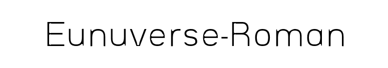 Eunuverse-Roman font preview