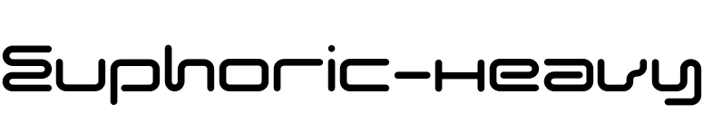 Euphoric-Heavy font preview