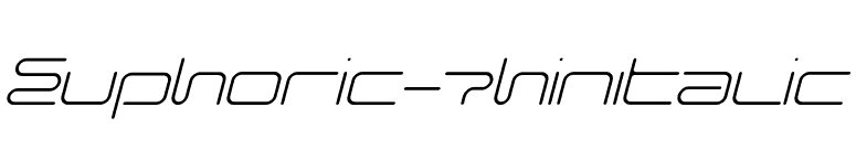Euphoric-ThinItalic font preview