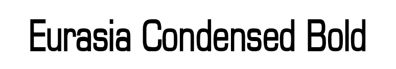 Eurasia Condensed Bold font preview