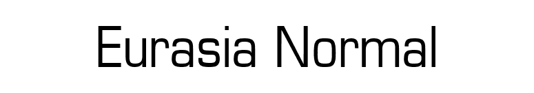 Eurasia Normal font preview