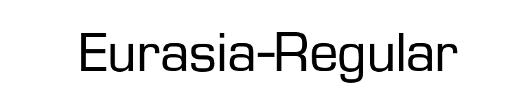 Eurasia-Regular font preview