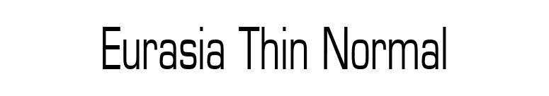 Eurasia Thin Normal font preview