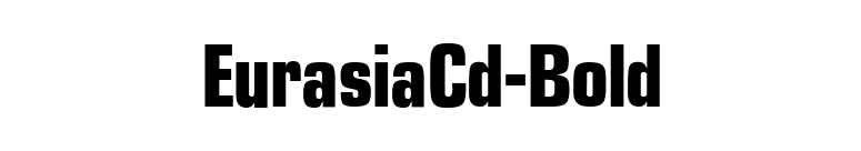 EurasiaCd-Bold font preview