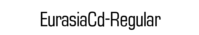 EurasiaCd-Regular font preview