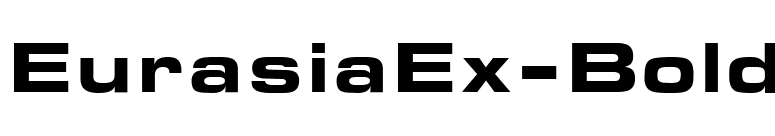 EurasiaEx-Bold font preview