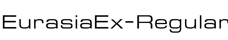 EurasiaEx-Regular font preview