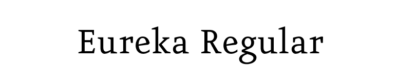 Eureka Regular font preview