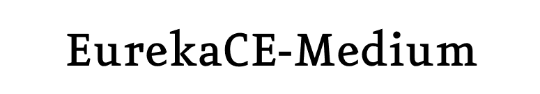 EurekaCE-Medium font preview