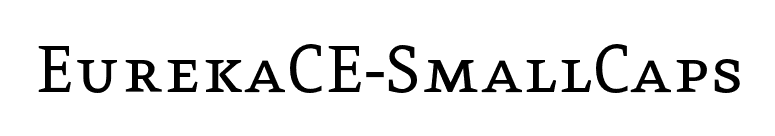 EurekaCE-SmallCaps font preview