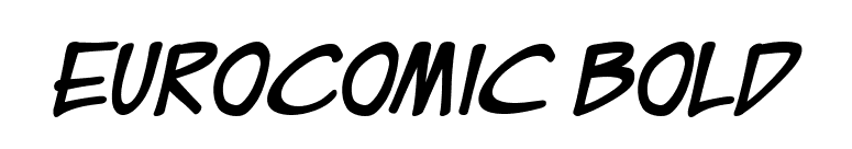 EuroComic Bold font preview