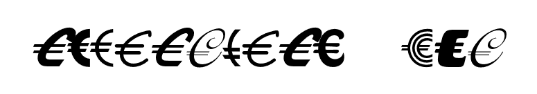 EuroDecoEF-One font preview