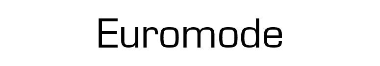Euromode font preview