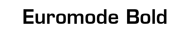 Euromode Bold font preview