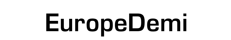 EuropeDemi font preview