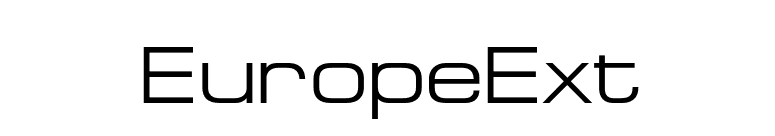 EuropeExt font preview
