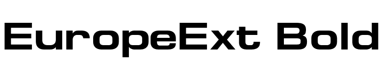 EuropeExt Bold font preview