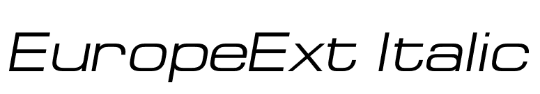 EuropeExt Italic font preview