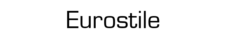 Eurostile font preview