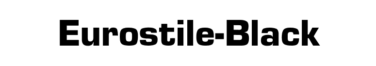 Eurostile-Black font preview