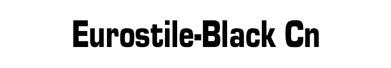 Eurostile-Black Cn font preview
