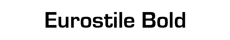 Eurostile Bold font preview