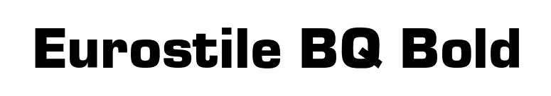 Eurostile BQ Bold font preview