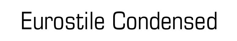 Eurostile Condensed font preview