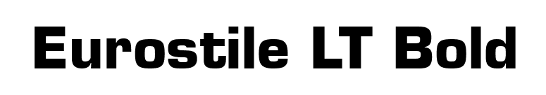 Eurostile LT Bold font preview
