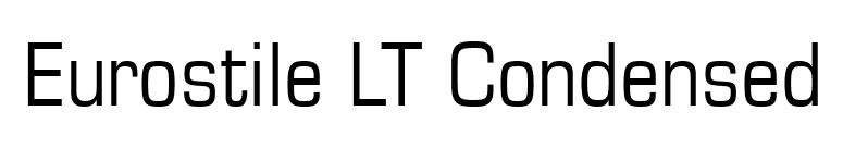 Eurostile LT Condensed font preview